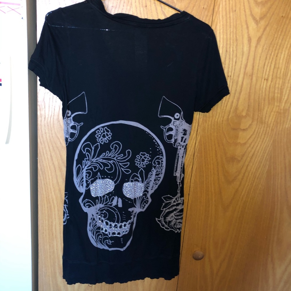 Crash and burn bling T-shirt